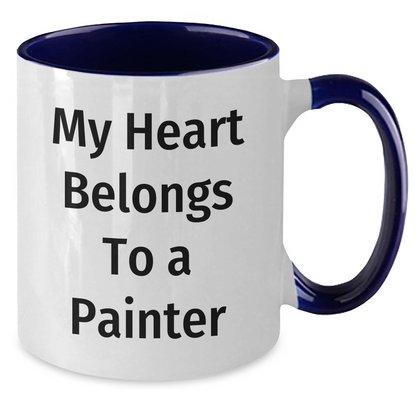 Painter Gifts, Funny Quote Two Tone Coffee Mug, Gifts from Friends, Gifts for Painter, Graduation Unique Gifts - Additional