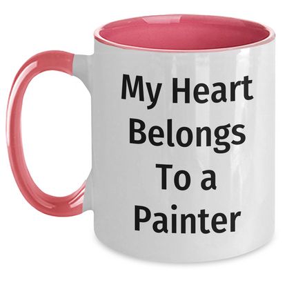 Painter Gifts, Funny Quote Two Tone Coffee Mug, Gifts from Friends, Gifts for Painter, Graduation Unique Gifts - Main