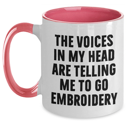 Funny Embroidery Quotes Two Tone Coffee Mug Gifts for Men from Friends on Father's Day - Main