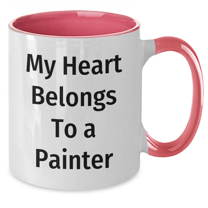 Painter Gifts, Funny Quote Two Tone Coffee Mug, Gifts from Friends, Gifts for Painter, Graduation Unique Gifts - Additional