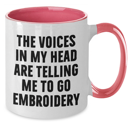 Funny Embroidery Quotes Two Tone Coffee Mug Gifts for Men from Friends on Father's Day - Additional