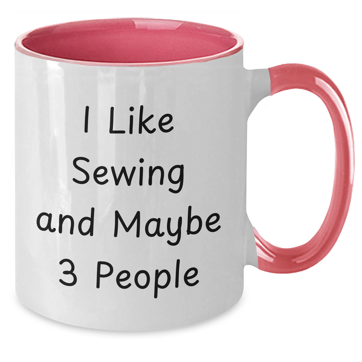 Sewing Enthusiast's Delight, Funny Quote, Unique Gifts for Sewing Lovers on Father's Day - Two Tone Coffee Mug by Gifts from Family - Additional