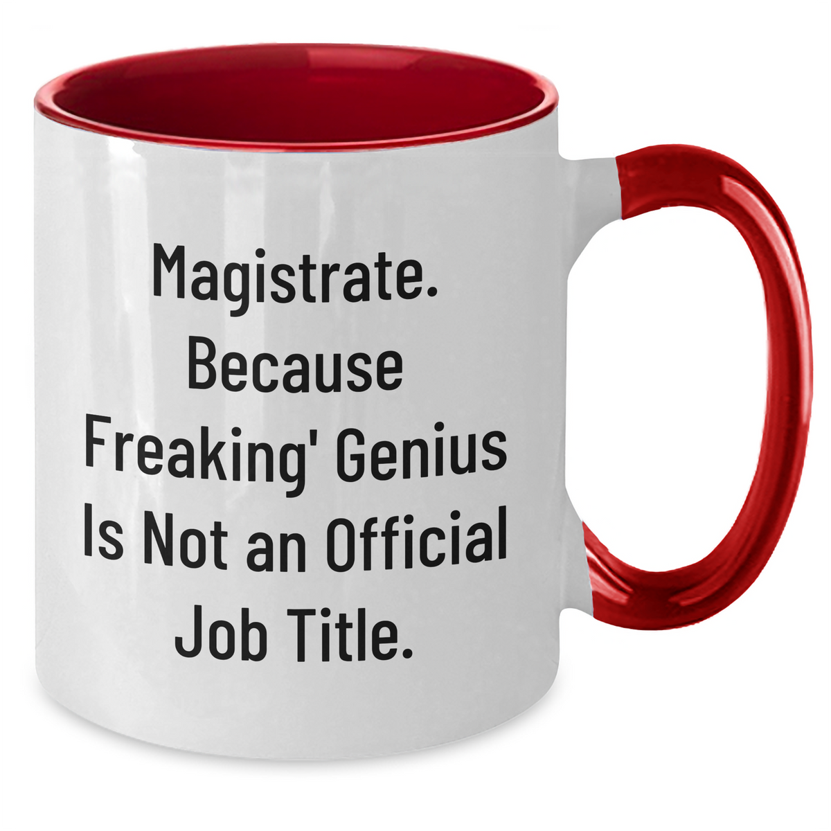 Magistrate Gifts from Friends and Family - Funny Quote Two Tone Coffee Mug, Graduation Unique Gifts, 11oz Ceramic Mug - Additional