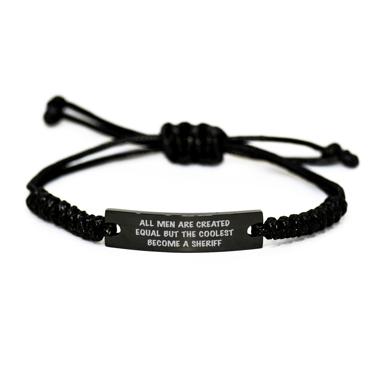 Sheriff Sheriff Gifts Funny Rope Bracelet for Men Sheriff Wife Funny Sheriff Gifts from Men for Mother's Day - Image 1