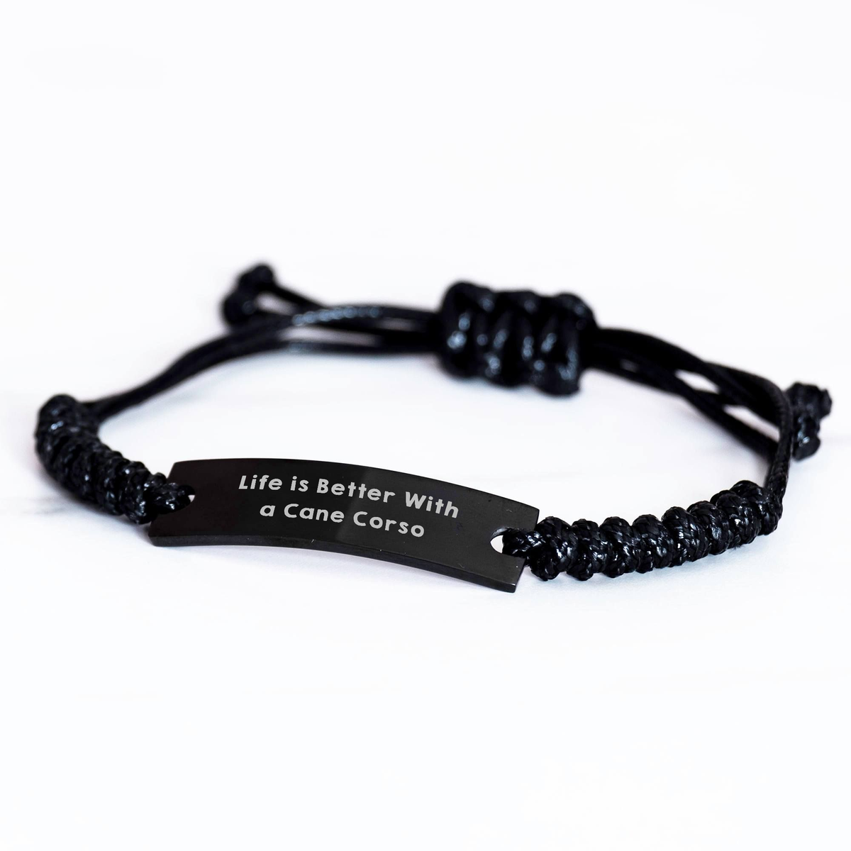 Inspiring Life Is Better With A Cane Corso Cane Corso Dog Gifts - Unique Cane Corso Lover Rope Bracelet for Father's Day Unique Gifts for Him - Image 2