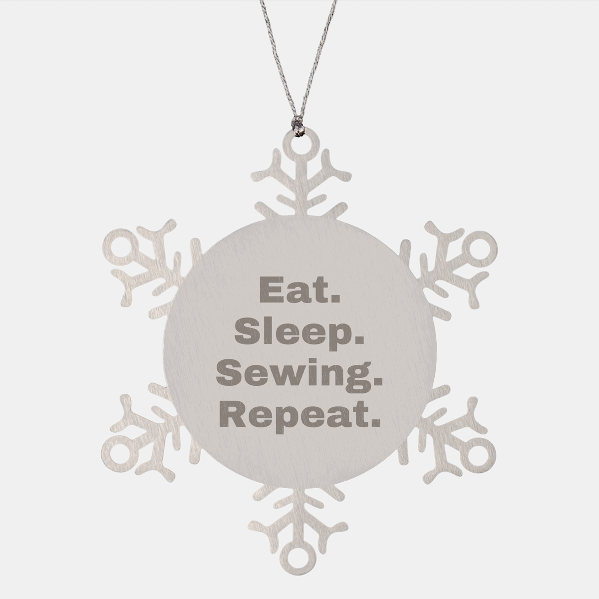 Sewing Snowflake Ornament Gifts from Eat. Sleep. Sewing. Repeat. Men, Women, Friends, Coworkers, Family, Christmas Unique Gifts - Image 1