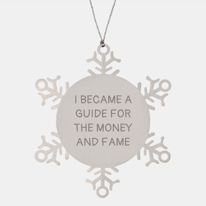 Guide Snowflake Ornament, Inspirational Gifts from Friends to Guide, for Men, Women, and Family, Christmas Unique Gifts - Image 1