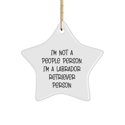 Labrador Retriever Dog Star Ornament Gifts from Men to Friends for Christmas Unique - Image 1
