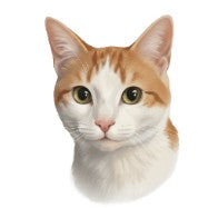 Painted pet portrait