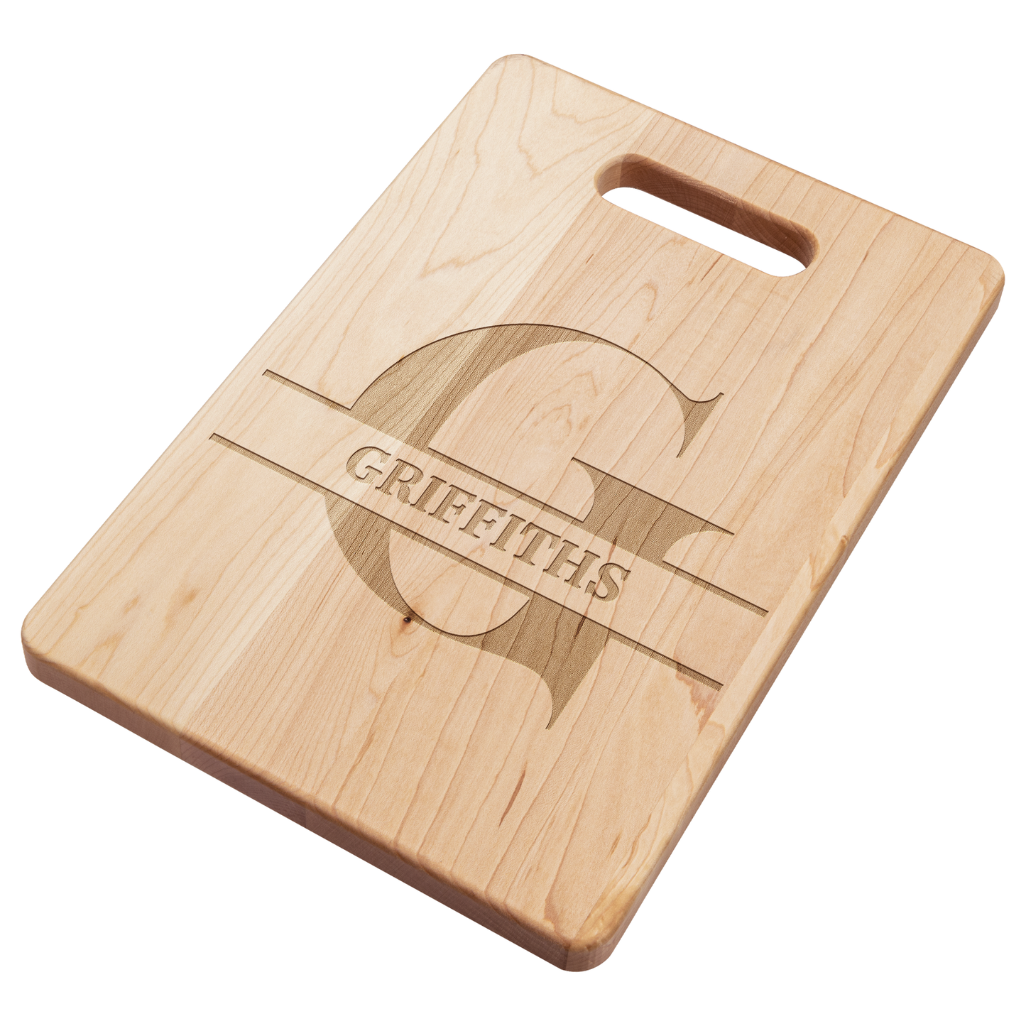 Personalized Monogram Maple Cutting Board – Custom Name & Letter – Handcrafted in the USA