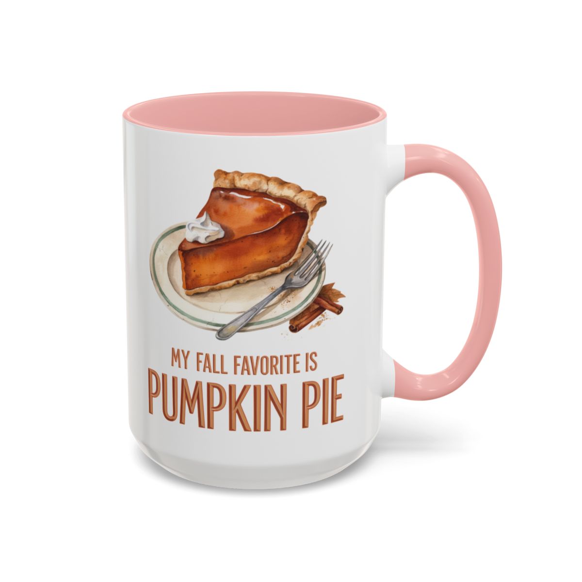 My Fall Favorite Is Pumpkin Pie Two-Tone Ceramic Mug | Autumn Coffee Mug
