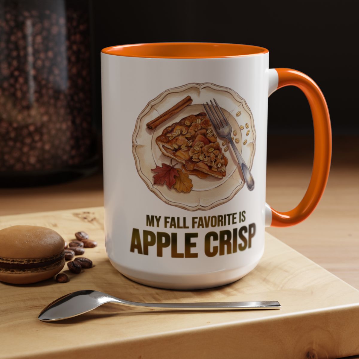 My Fall Favorite Is Apple Crisp Two-Tone Ceramic Mug | Autumn Coffee Mug
