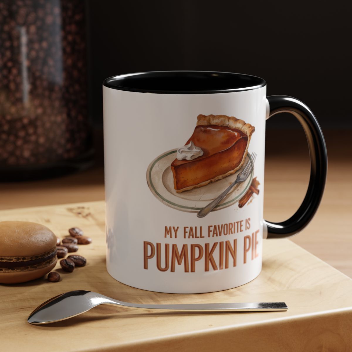 My Fall Favorite Is Pumpkin Pie Two-Tone Ceramic Mug | Autumn Coffee Mug