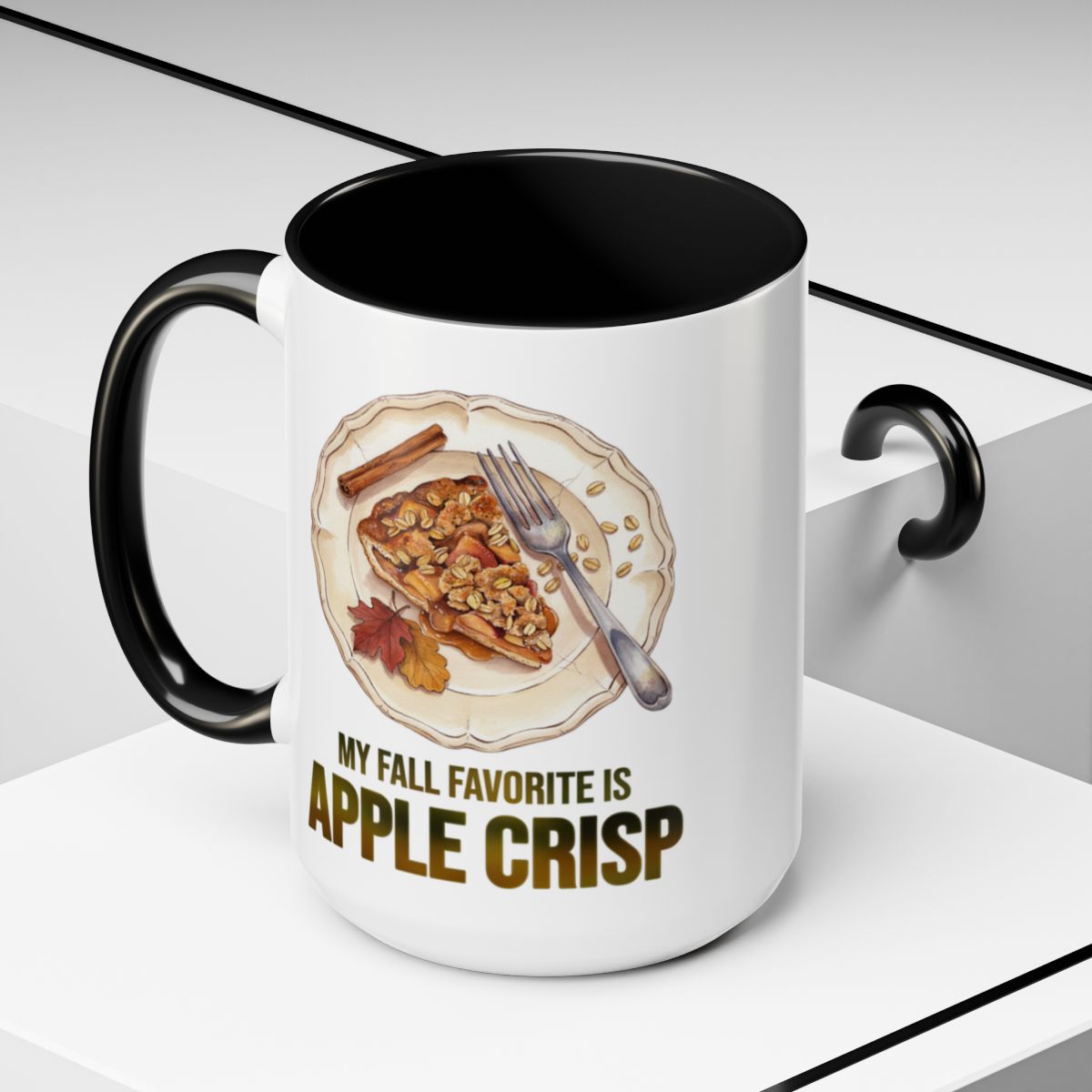 My Fall Favorite Is Apple Crisp Two-Tone Ceramic Mug | Autumn Coffee Mug