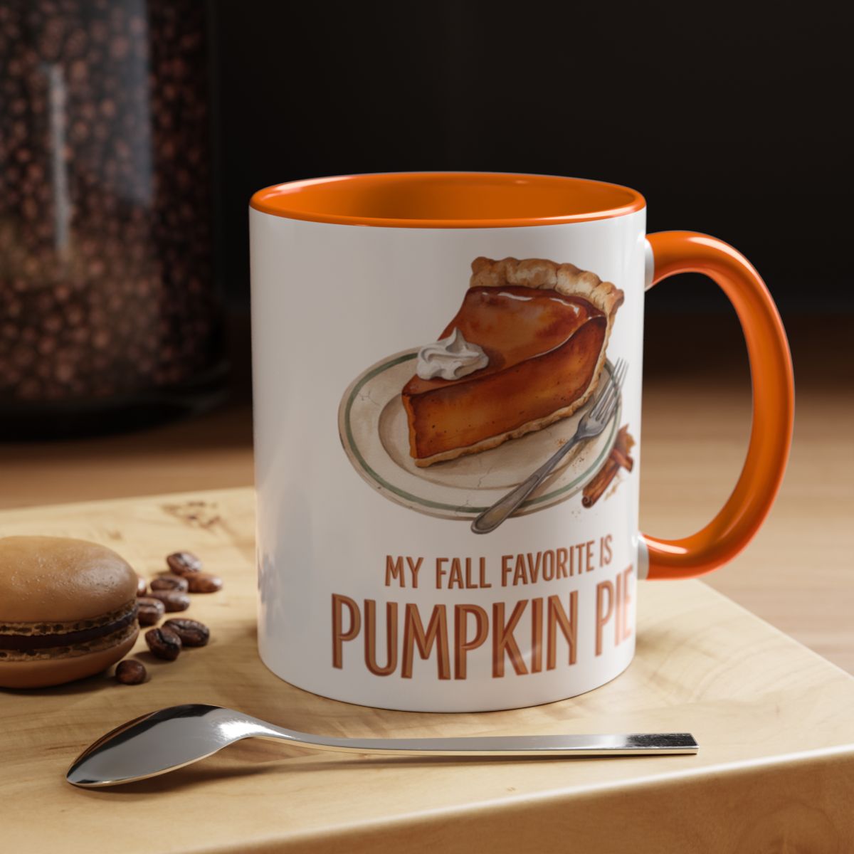 My Fall Favorite Is Pumpkin Pie Two-Tone Ceramic Mug | Autumn Coffee Mug