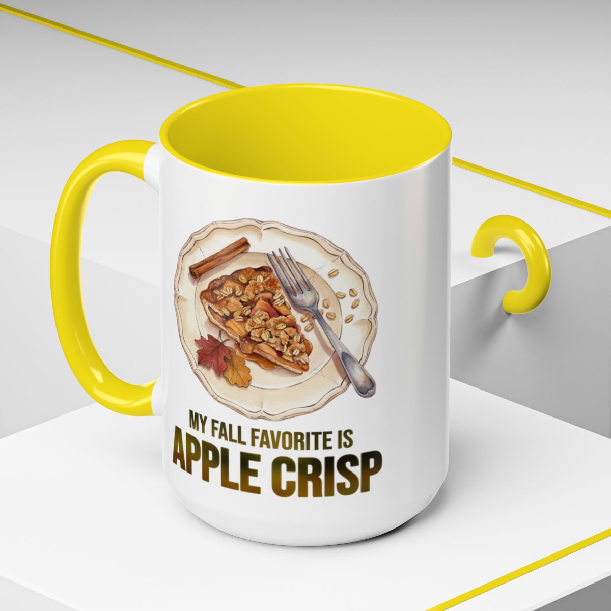 My Fall Favorite Is Apple Crisp Two-Tone Ceramic Mug | Autumn Coffee Mug