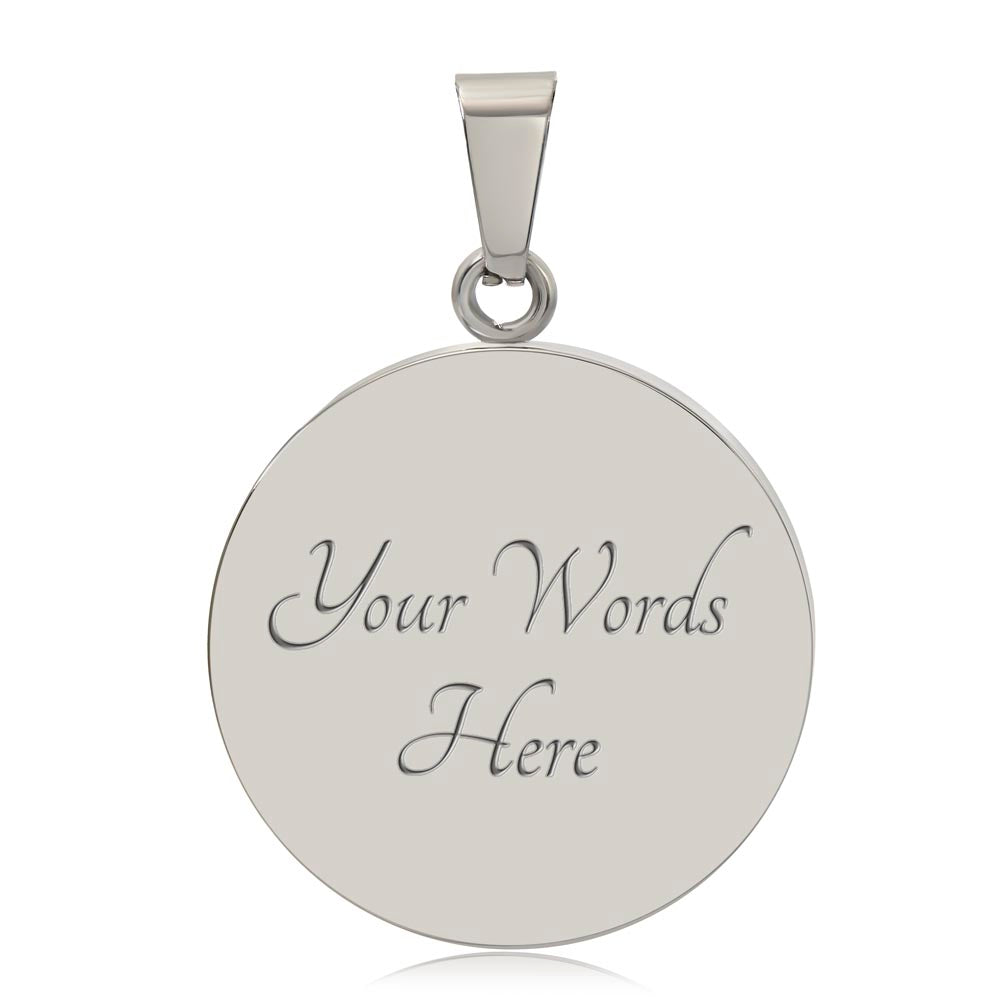 Personalizable Irish Blessing Spiral Pendant – Surgical Steel & 18K Gold Finish