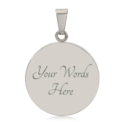 Personalizable Irish Blessing Spiral Pendant – Surgical Steel & 18K Gold Finish