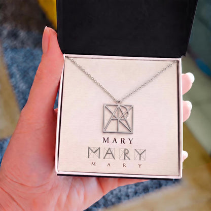 To My Daughter Personalized Monogram Necklace