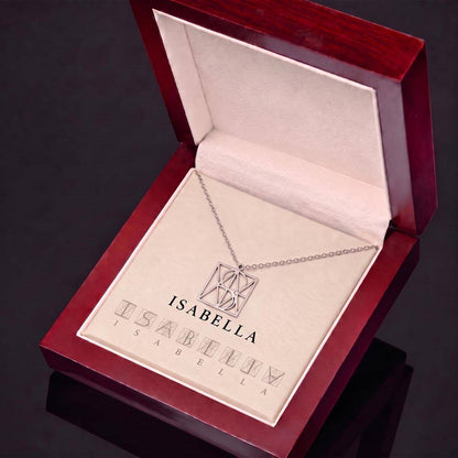 To My Daughter Personalized Monogram Necklace