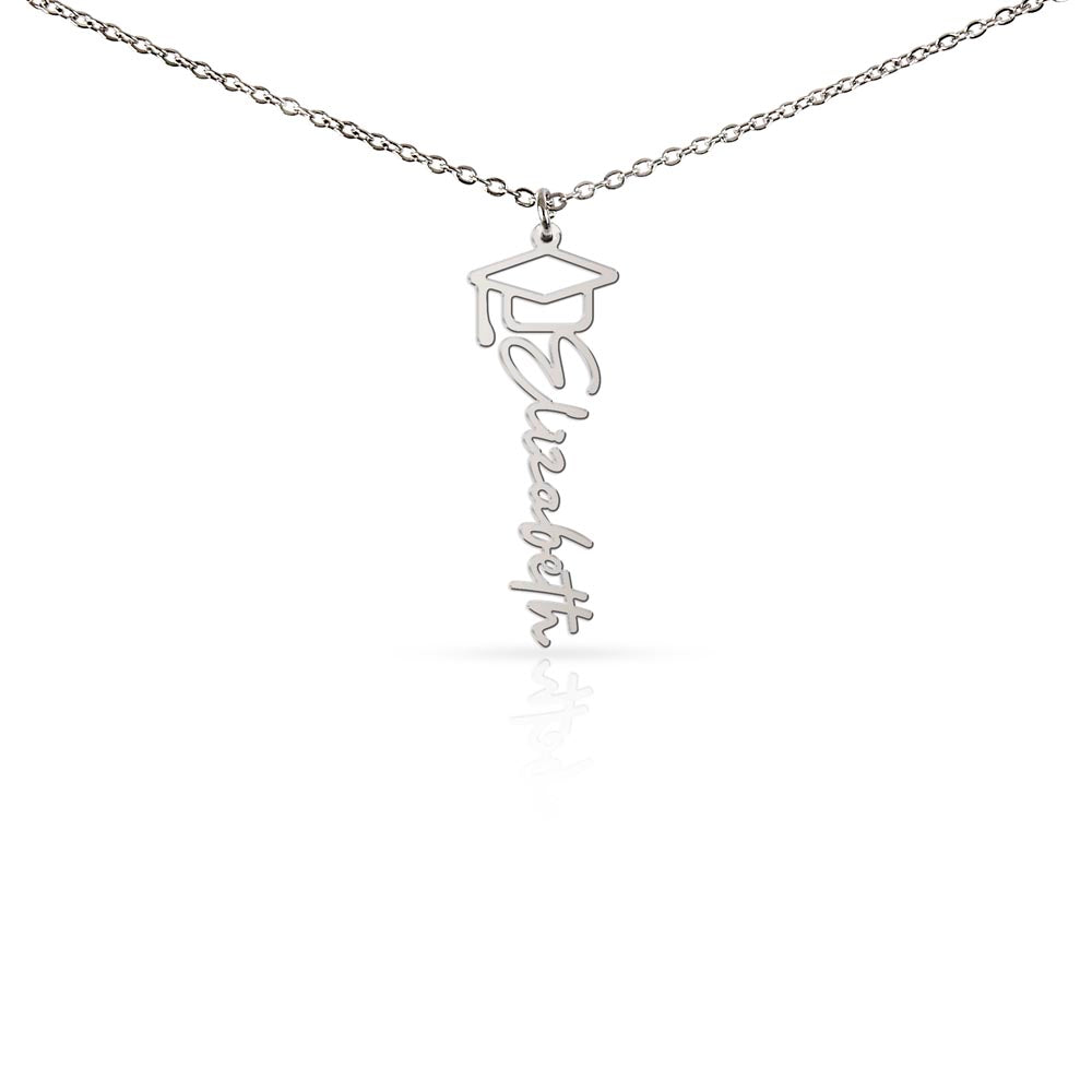 Graduation Name Necklace – Personalized Class of 2026 Gift for Graduate | Custom Name Jewelry