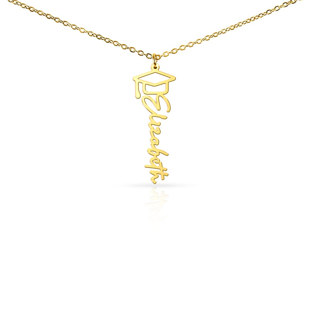 Graduation Name Necklace – Personalized Class of 2026 Gift for Graduate | Custom Name Jewelry