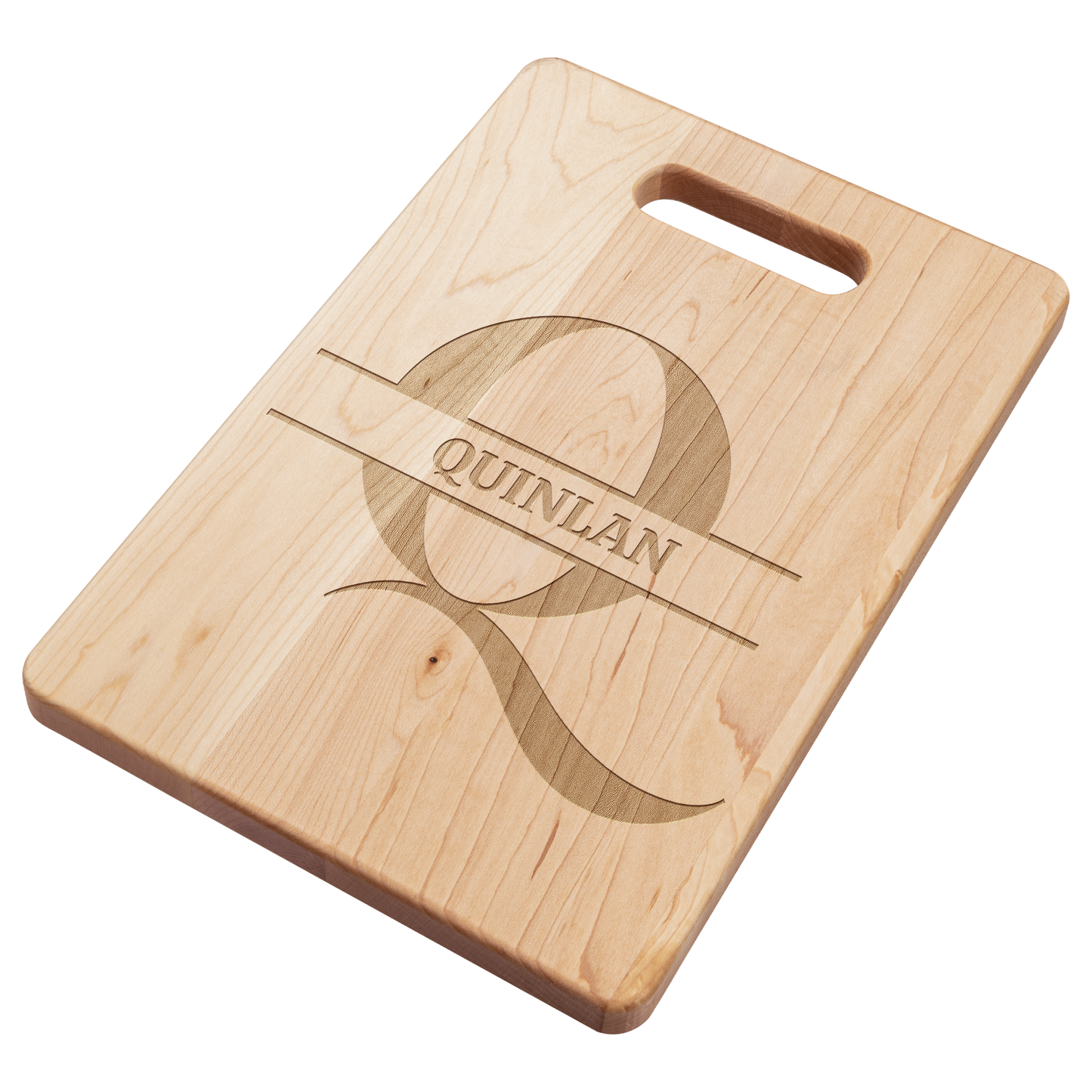 Personalized Monogram Maple Cutting Board – Custom Name & Letter – Handcrafted in the USA