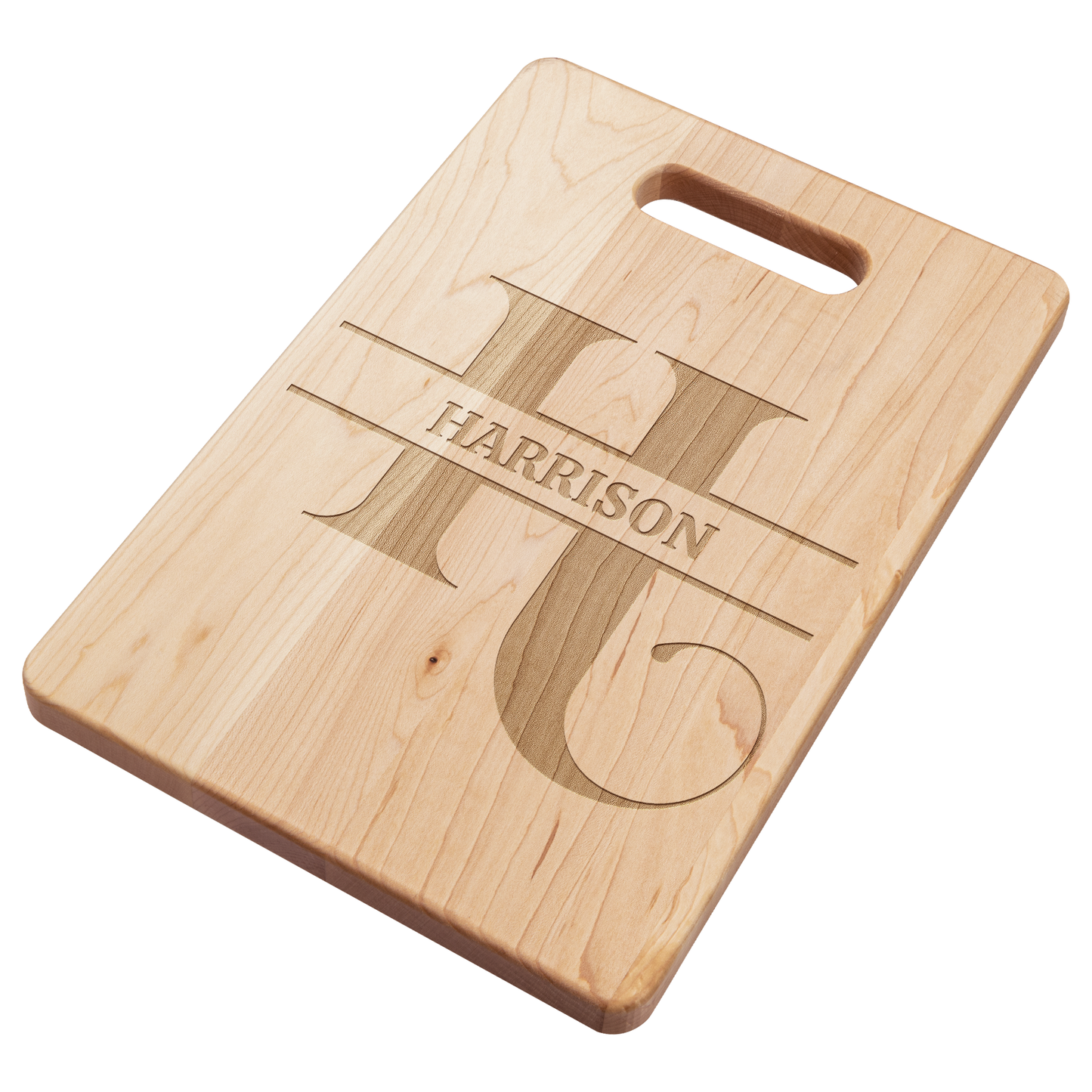 Personalized Monogram Maple Cutting Board – Custom Name & Letter – Handcrafted in the USA