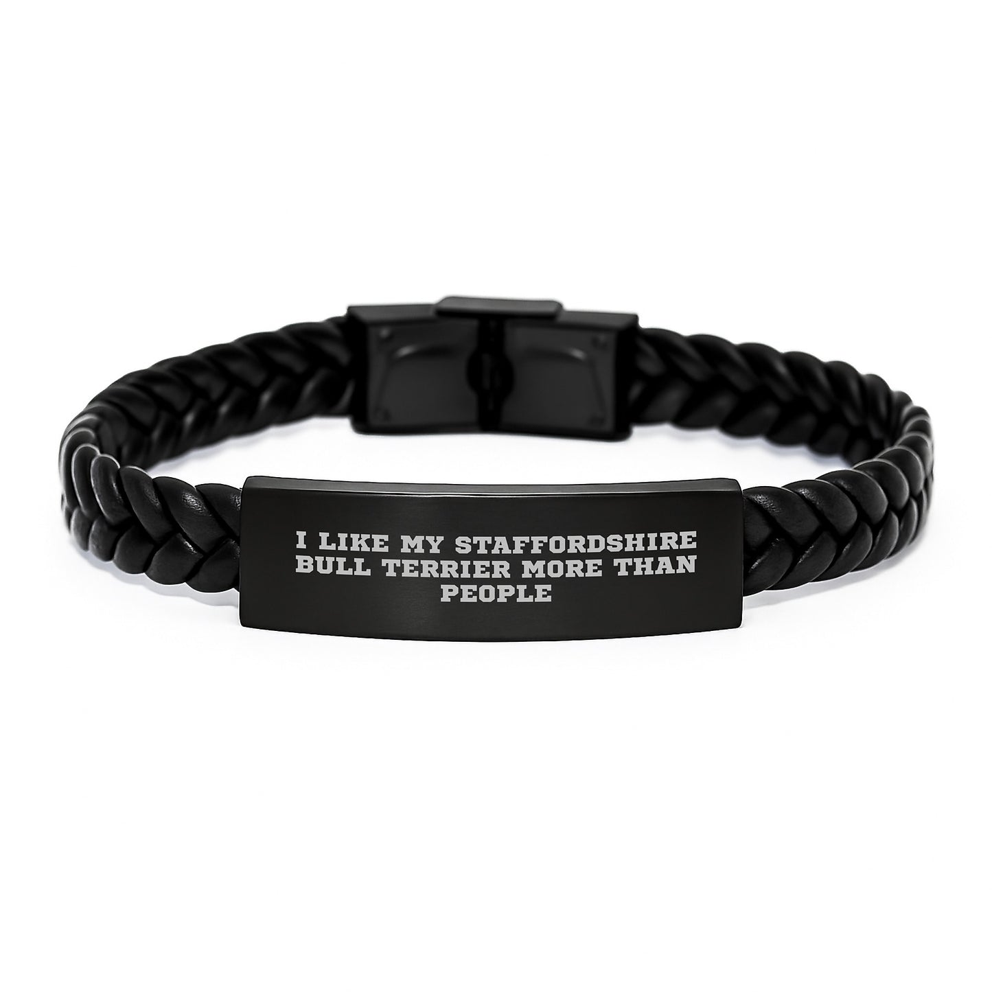 Funny Staffordshire Bull Terrier Dog Gifts for Men, 'I Like My Staffordshire Bull Terrier More Than People' Birthday Unique Gifts from Dad to Son - Image 1