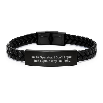 Funny Operator Gifts from Friends, Men, Women, Coworkers - 'I'm An Operator. I Don't Argue. I Just Explain Why I'm Right.' Christmas Unique Gifts for Operator - Image 1