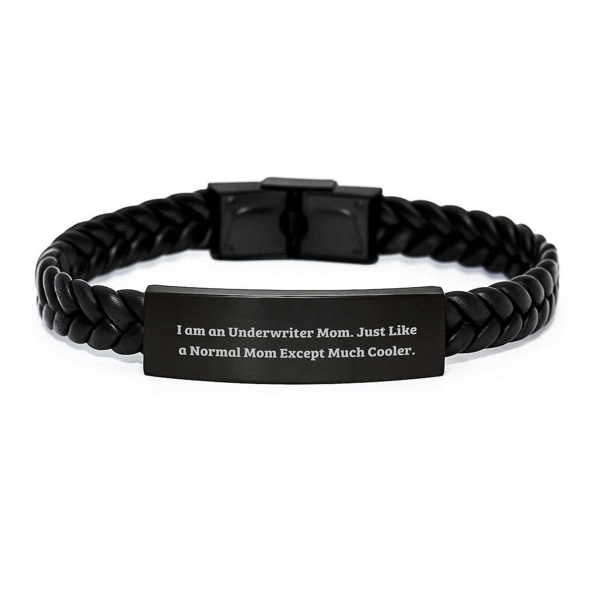 Underwriter Keepsake Interlaced Leather Bracelet for Him Birthday Gift - Image 1