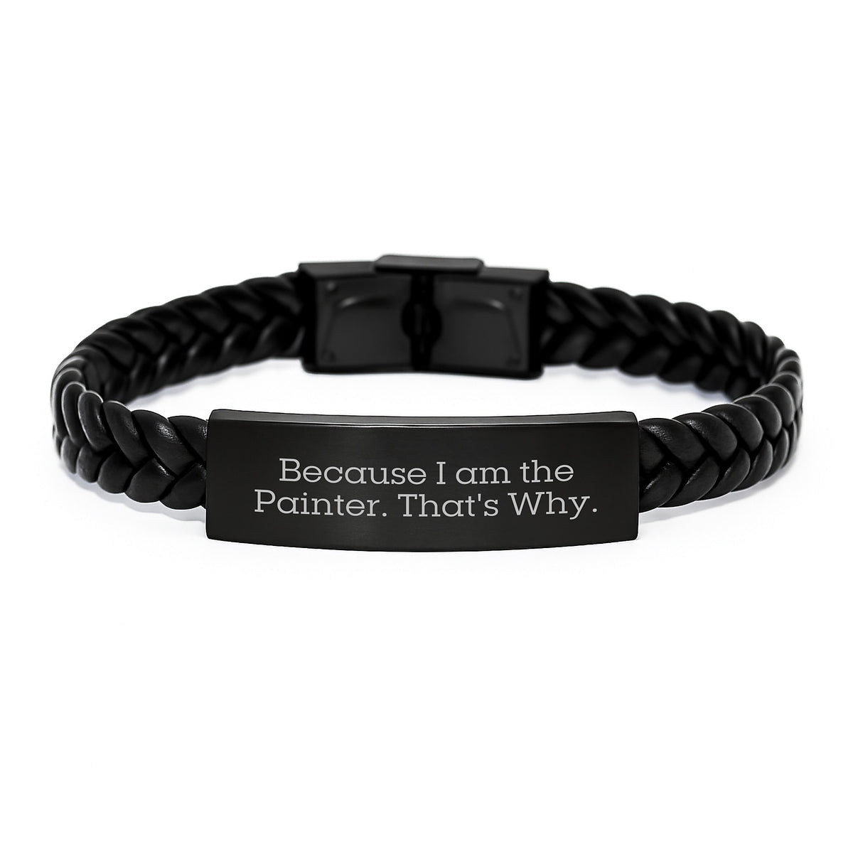 Birthday Gift Interlaced Leather Bracelet for Her Present – Painter - Image 1