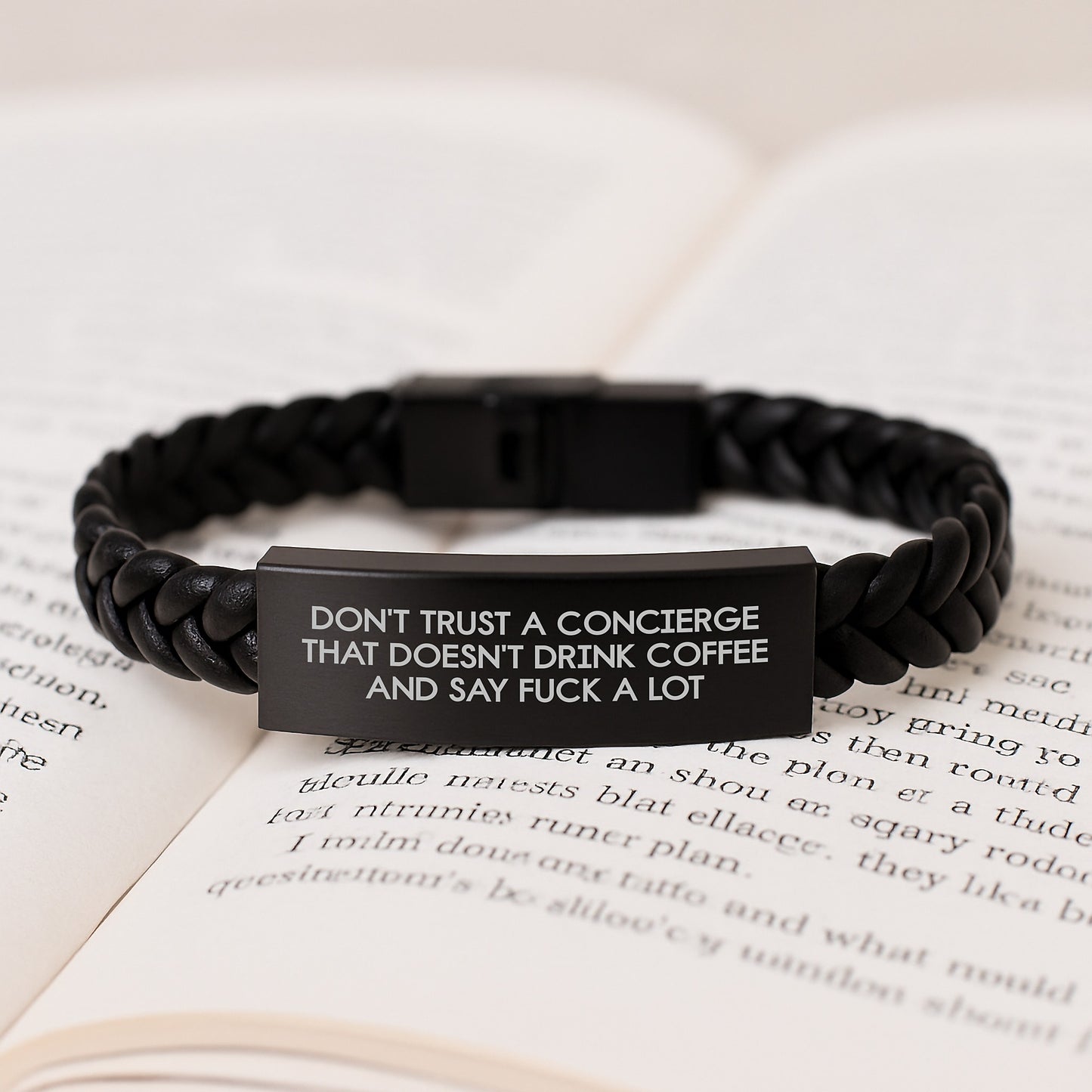 Concierge Gifts from Friends - Fun Interlaced Leather Bracelet for Men, Women, or Coworkers - Perfect Christmas Unique Gifts - Image 3