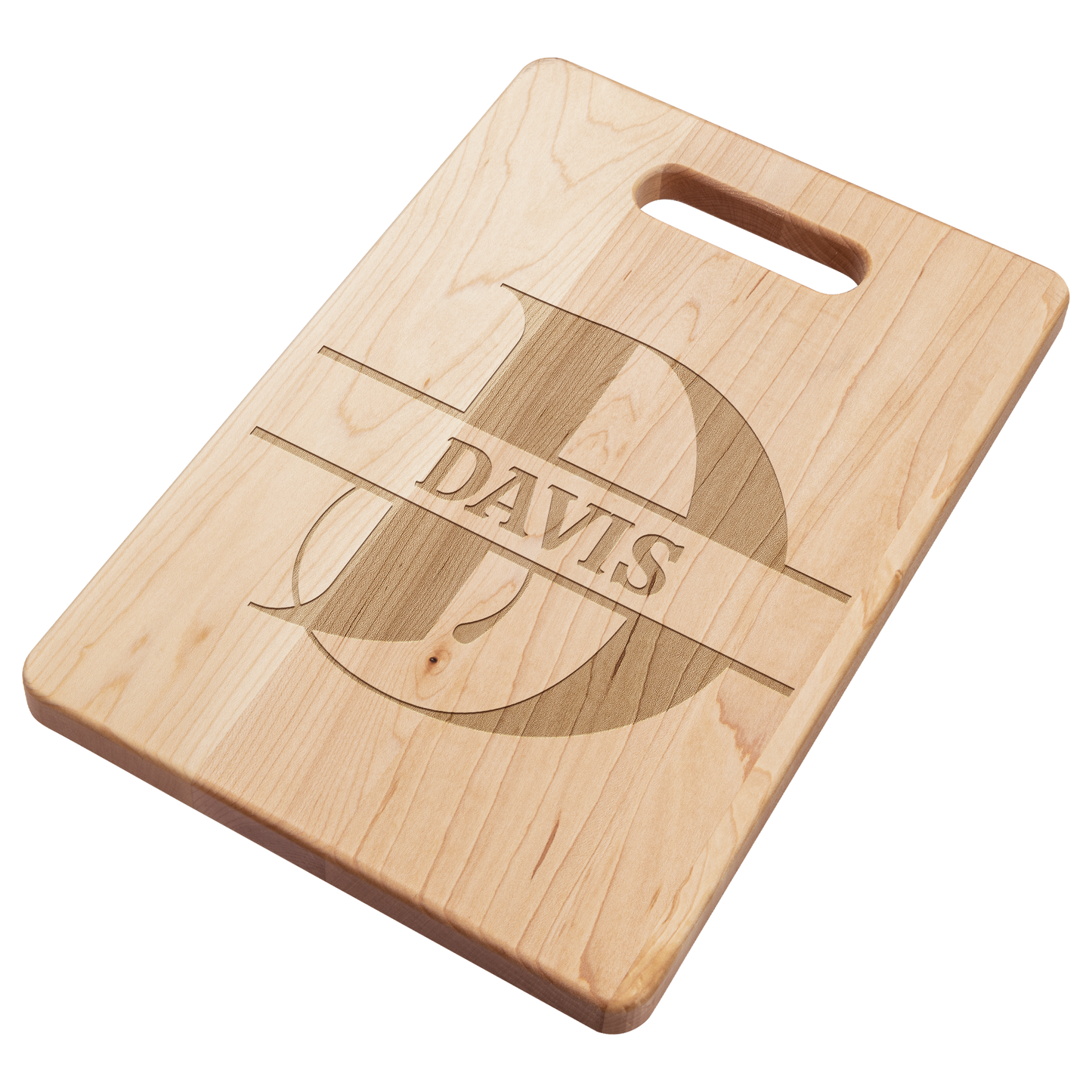 Personalized Monogram Maple Cutting Board – Custom Name & Letter – Handcrafted in the USA