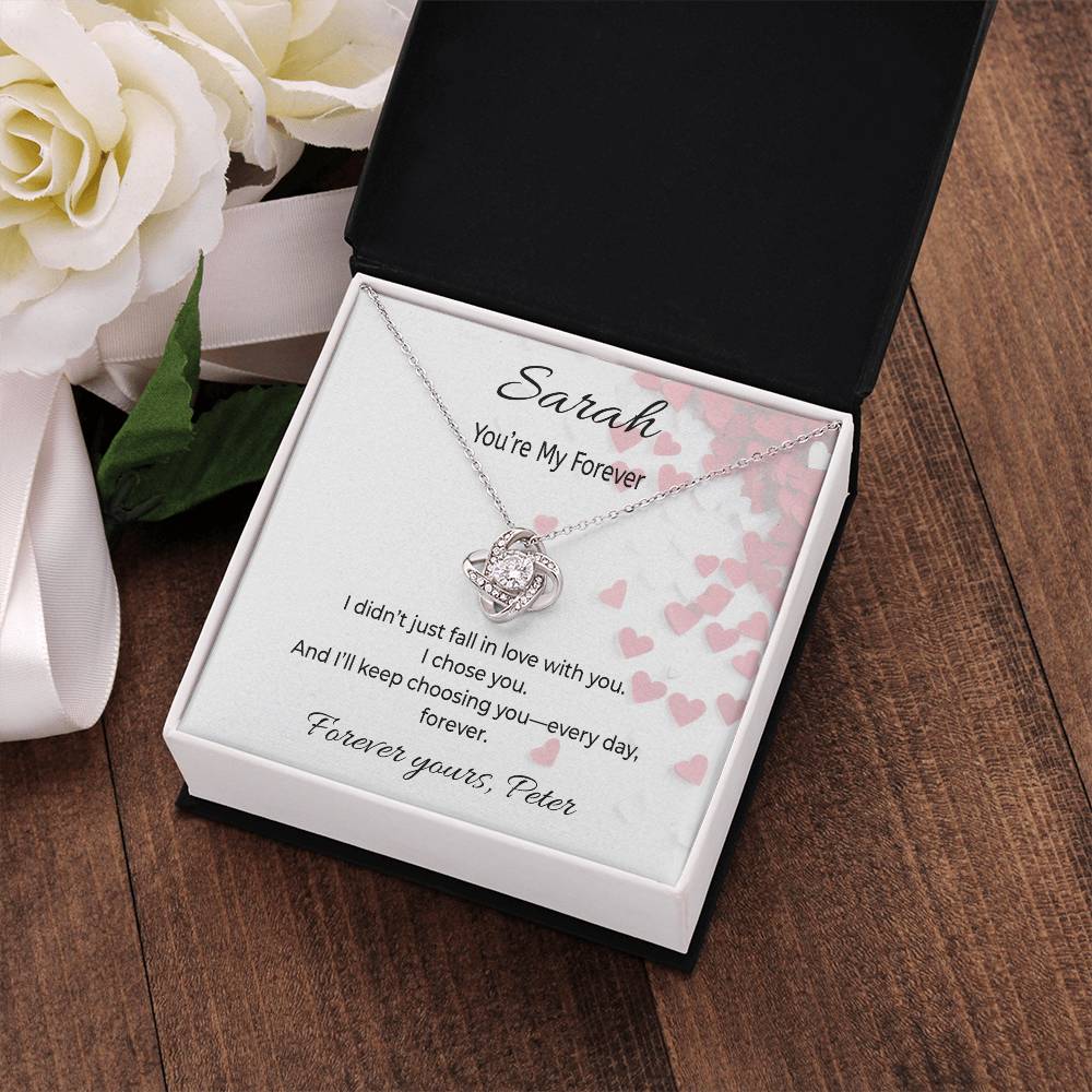 Love Knot Necklace – Symbol of Eternal Love & Devotion