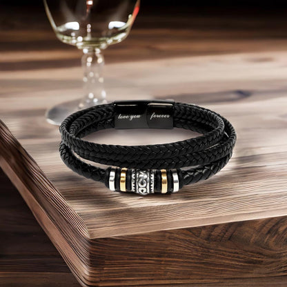 To My Husband “I Will Always Choose You” Personalized Men’s Bracelet Gift From Wife