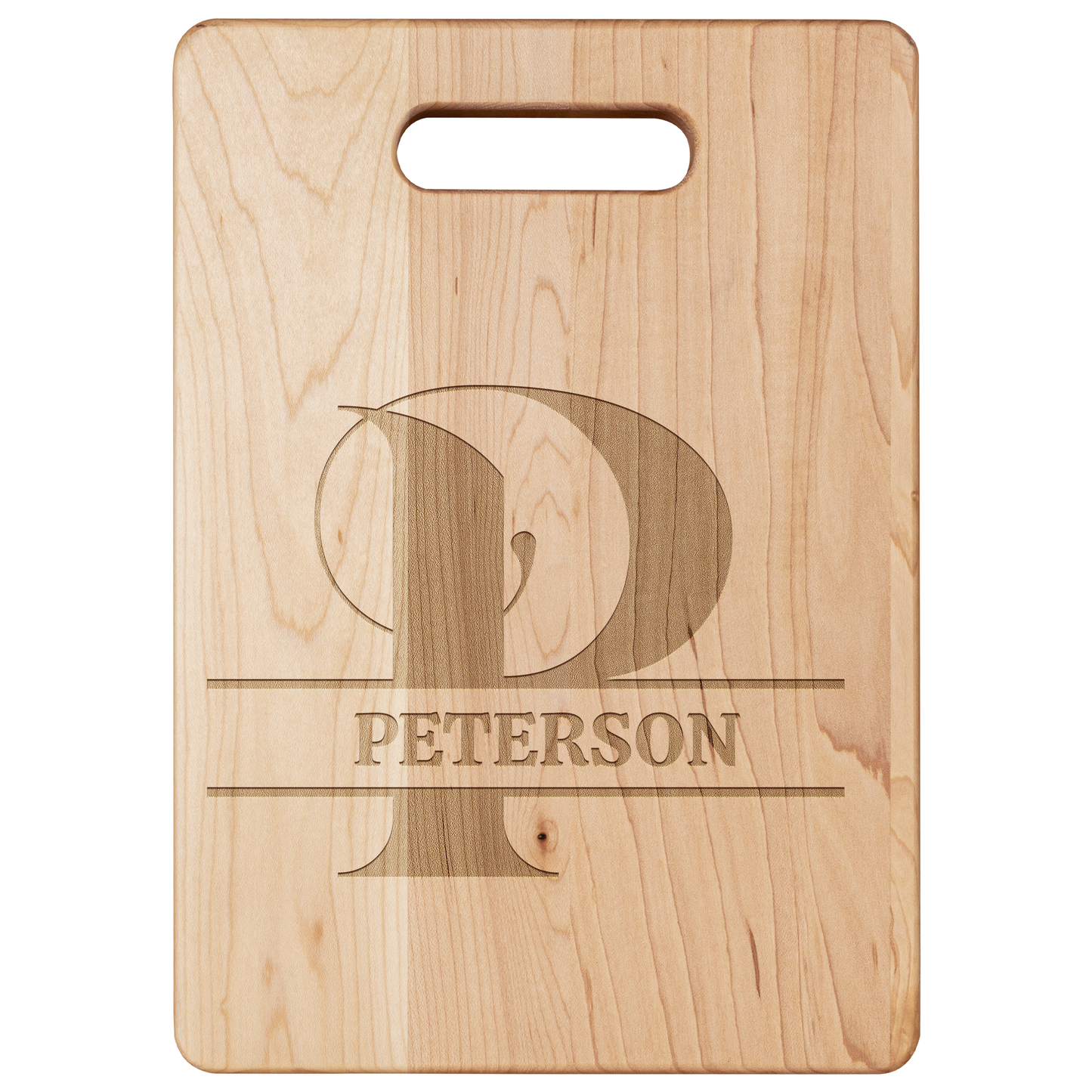 Personalized Monogram Maple Cutting Board – Custom Name & Letter – Handcrafted in the USA