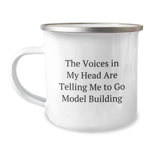Funny Model Building Gifts from Friends - Model Building Camping Mug with Inspirational Quote - Birthday Unique Presents for Men - Image 1