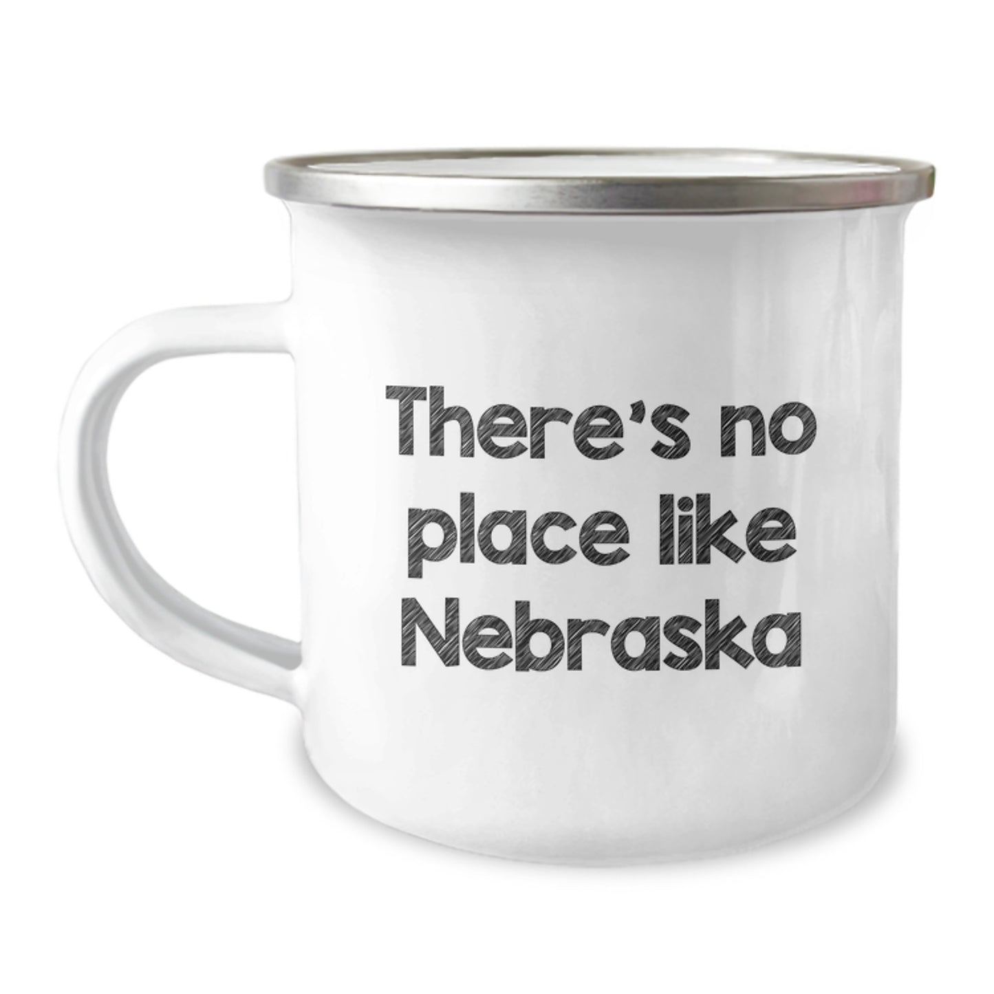 Gifts from Friends and Family, Perfect for Nebraska Enthusiasts, Funny Camping Mug - There's No Place Like Nebraska, Unique Graduation Gifts for Men and Women - Image 1