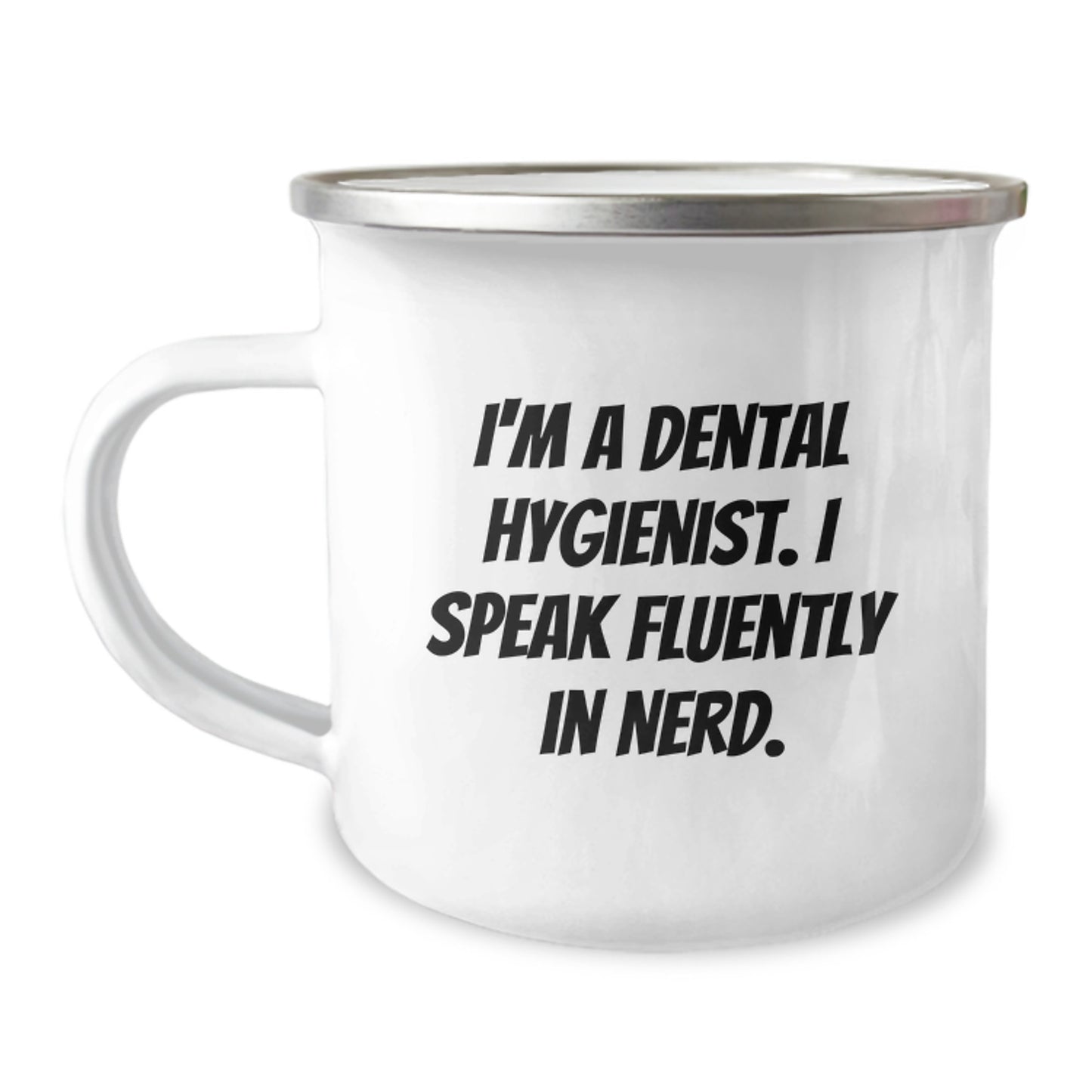 Funny Dental Hygienist Gifts from Friends - I'm A Dental Hygienist. I Speak Fluently In genius. Graduation Unique Gifts for Her - Image 1