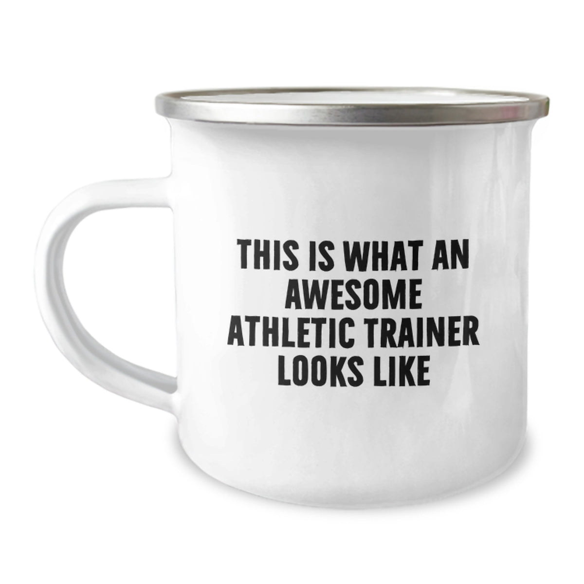 Funny Athletic Trainer Gifts from Men for Graduation Unique Gifts - This Is What An Awesome Athletic Trainer Looks Like Camping Mug - Image 1