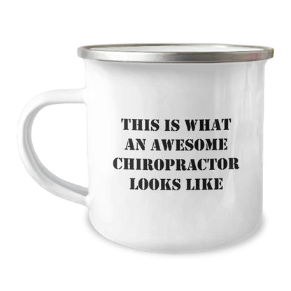 Funny Gifts from Friends and Family for Awesome Chiropractor, Birthday Unique Gifts for Chiropractor, Funny Chiropractor Camping Mug with Inspirational Quote - Image 1