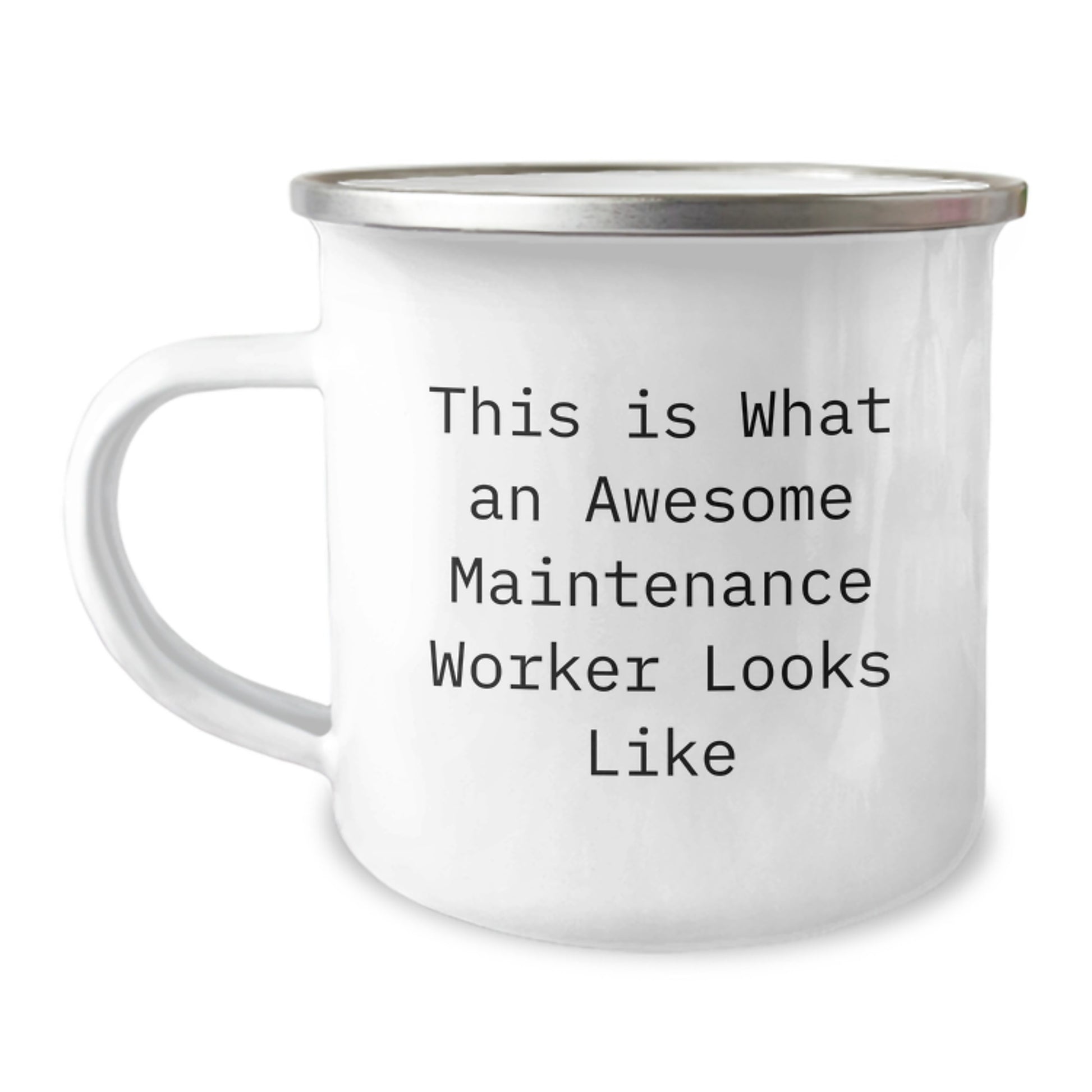 Funny Gifts from Men to Maintenance Worker Friends, Great Camping Mug for Christmas Unique Gifts, This Is What An Awesome Maintenance Worker Looks Like - Image 1