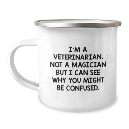 Funny Veterinarian Gifts for Men, Unique Camping Mugs for Christmas from Friends - Image 1
