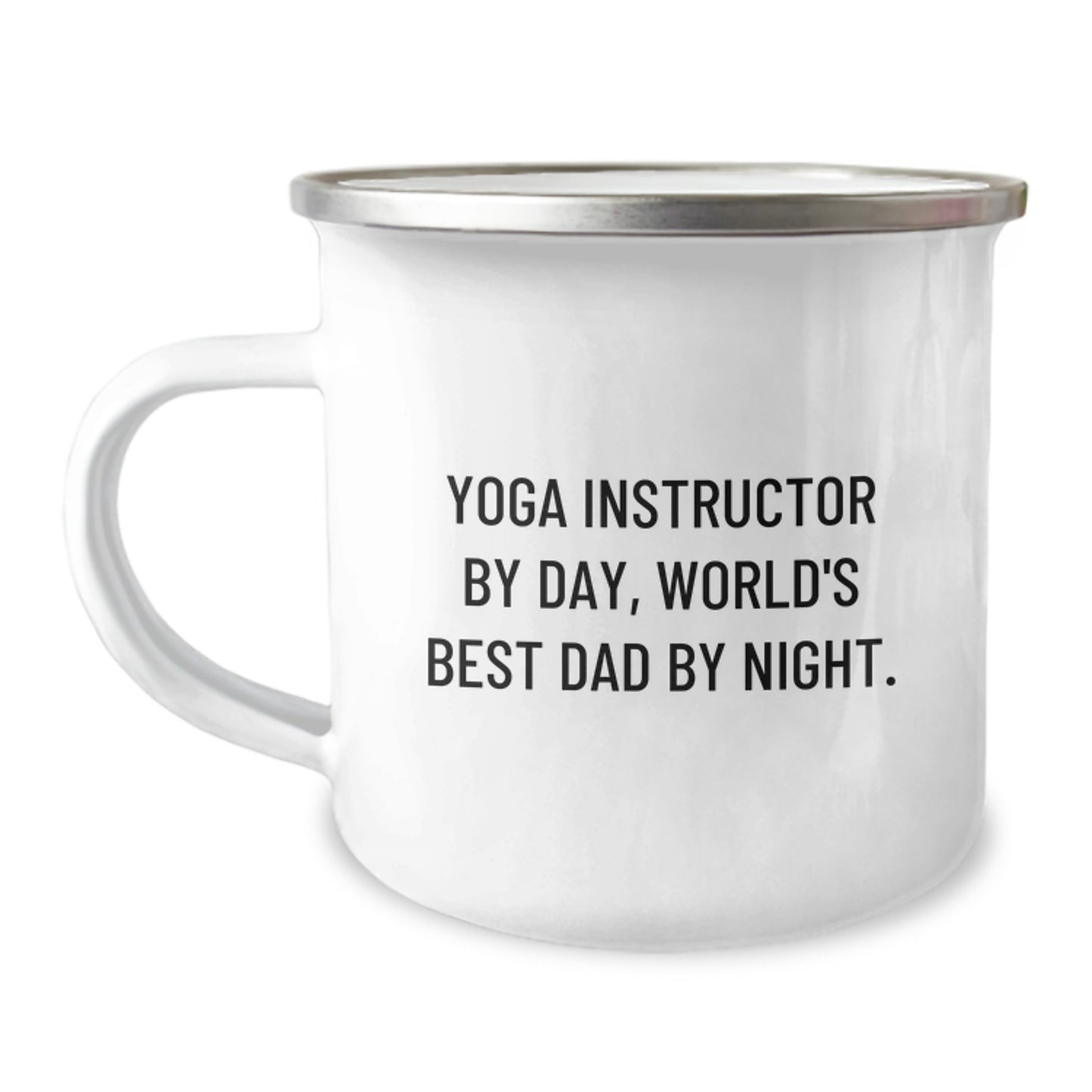 Yoga Instructor Gifts for Men, Camping Mug for World's Best Dad, Funny Quote - Gifts from Family, Unique Graduation Gifts for Him - Image 1