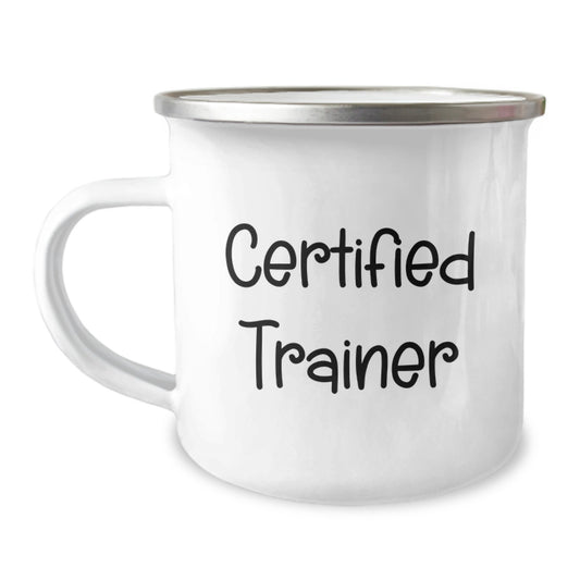Funny Trainer Gifts for Men - 'You're a-maize-ing' Camping Mug, Birthday Unique Gifts from Friends, 12 oz Stainless Steel with Enamel Finish - Image 1