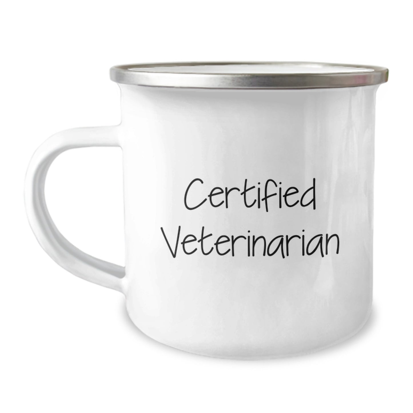 Funny Veterinarian Camping Mug for Birthday Unique Gifts from Friends to Colleagues, 'A Good Veterinarian is Like a Good Campsite, Always Prepared for Anything' - Image 1
