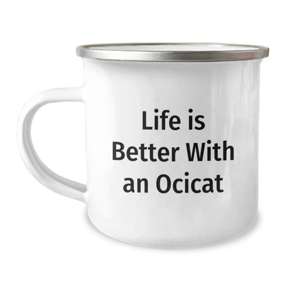 Funny Gifts from Friends for Ocicat Lovers - Life Is Better With An Ocicat Birthday Unique Gifts for Men Women Friends Family - Image 1