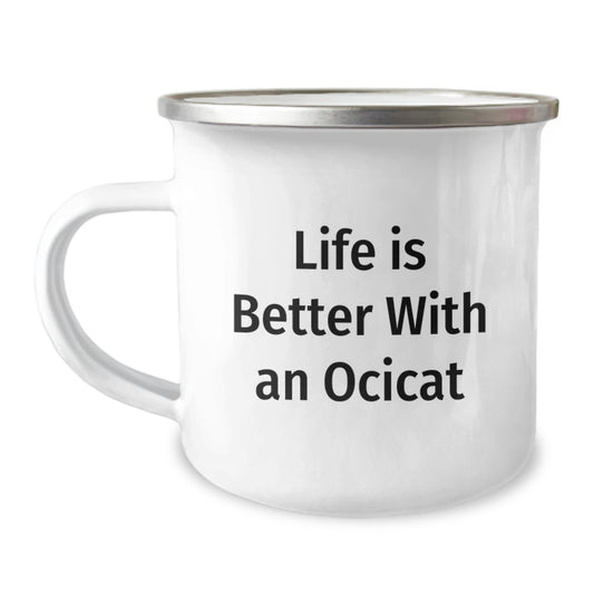 Funny Gifts from Friends for Ocicat Lovers - Life Is Better With An Ocicat Birthday Unique Gifts for Men Women Friends Family - Image 1