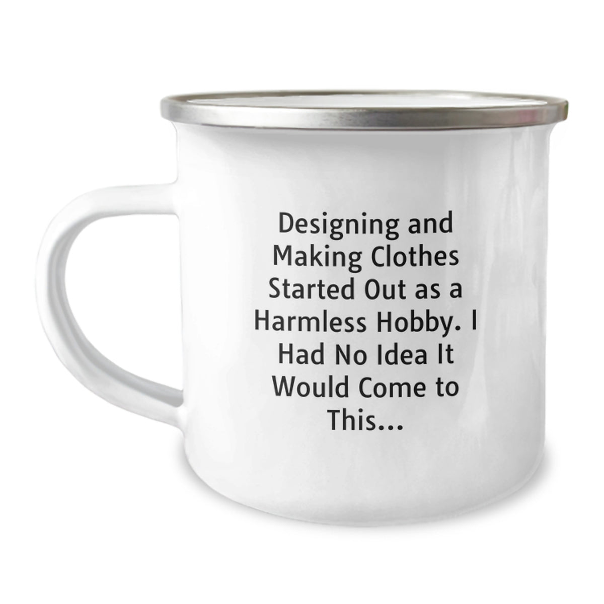 Christmas Gift for Her Designing and Making Clothes Camping Mug Present - Image 1